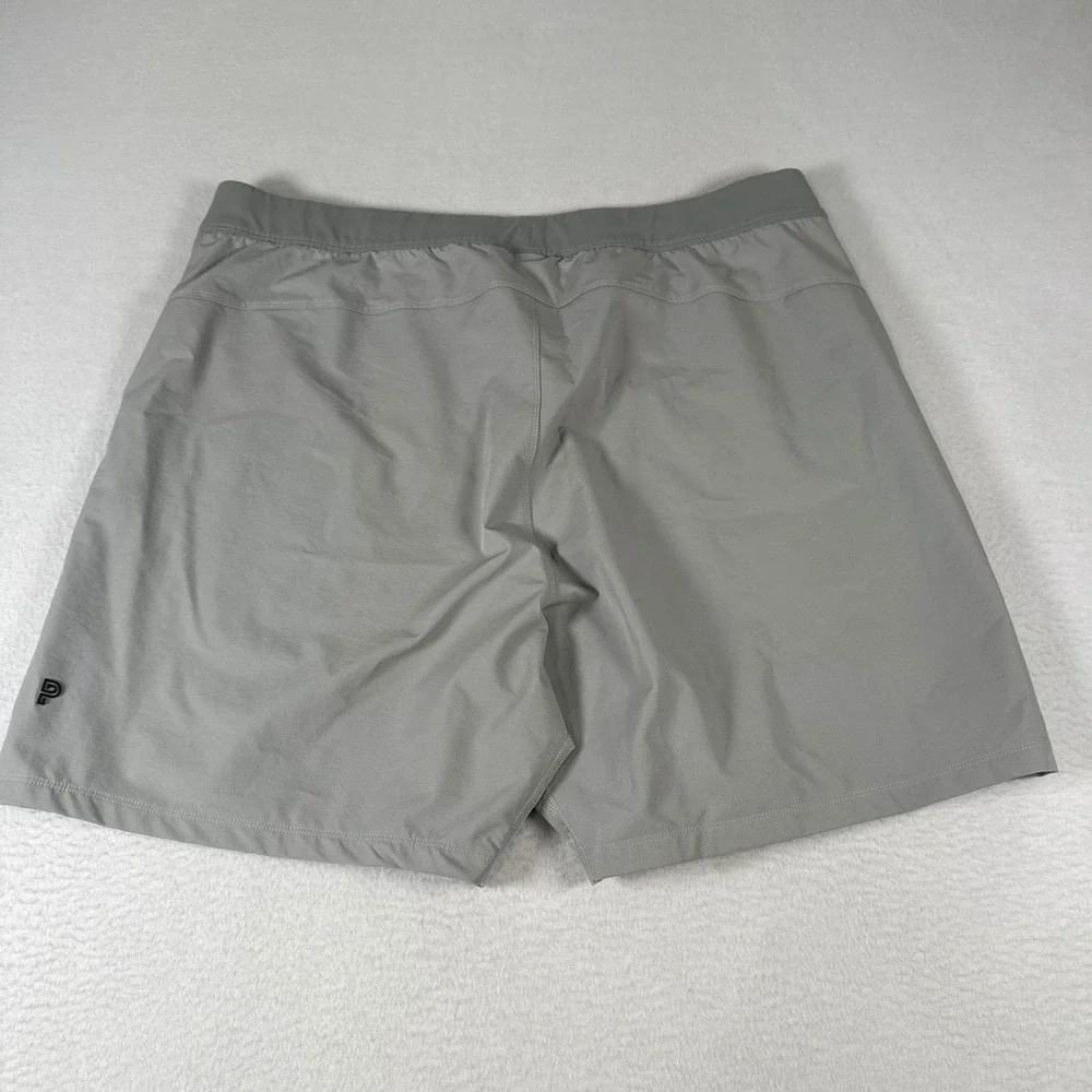 Public Rec Athletic Shorts Mens 40 Gray Polyester Stretch Athleisure Gym Workout